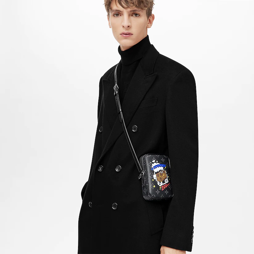  Túi Nam Louis Vuitton Danube PPM 'Monogram Eclipse Canvas' 