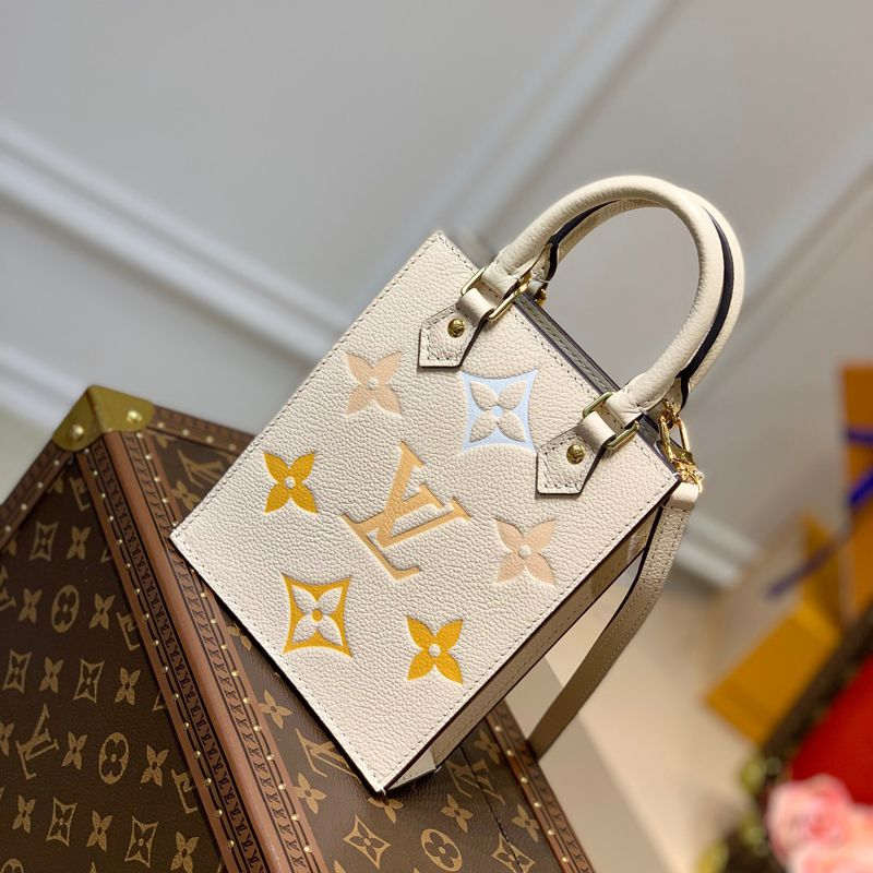 Túi Nữ Louis Vuitton Petit Sac Plat Empreinte 'Cream Leather' M80449 –  LUXITY