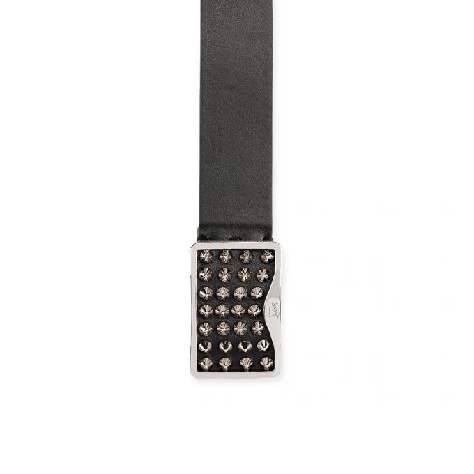  Thắt Lưng Nam Christian Louboutin Loubi Belt 'Black Silver' 