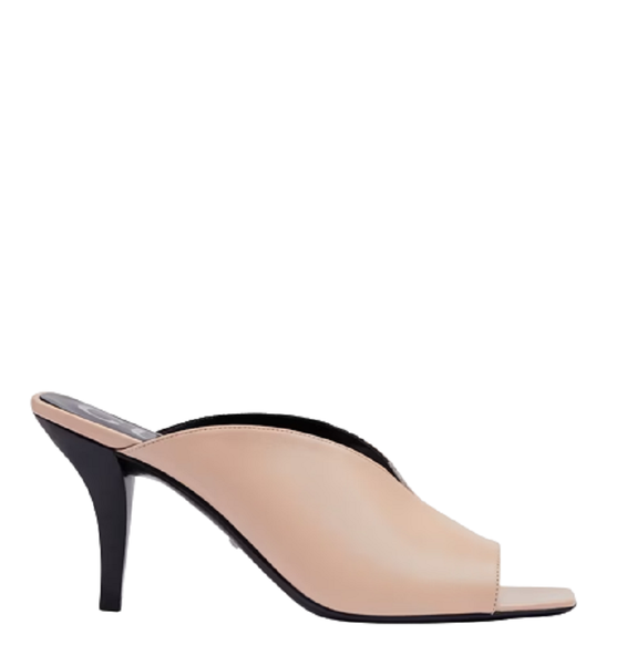  Giày Nữ Gucci Mid Heel Open Toe Pump Leather 'Light Pink' 