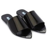  Giày Nữ Prada Scratch Logo Brushed 'Black' 