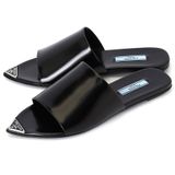  Giày Nữ Prada Scratch Logo Brushed 'Black' 