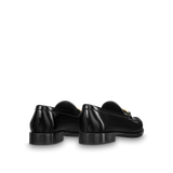  Giày Nữ Louis Vuitton Chess Flat Loafers 'Black' 