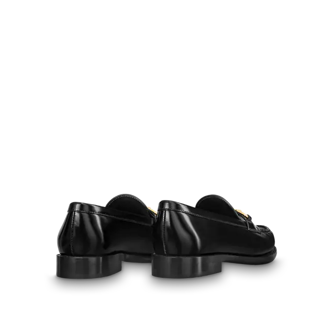  Giày Nữ Louis Vuitton Chess Flat Loafers 'Black' 