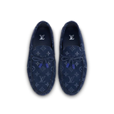  Giày Nam Louis Vuitton Lv Driver Moccasin 'Navy Blue' 