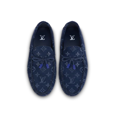  Giày Nam Louis Vuitton Lv Driver Moccasin 'Navy Blue' 