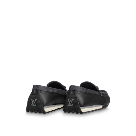  Giày Nam Louis Vuitton Lv Racer Moccasin 'Black' 