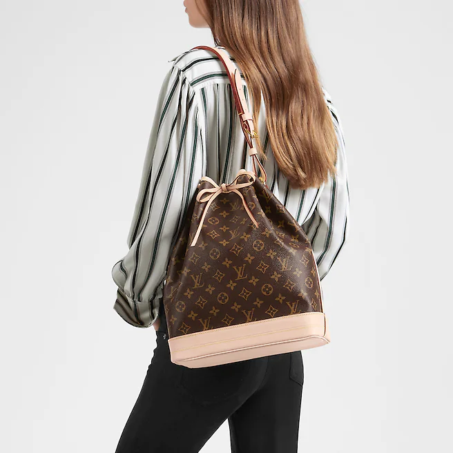  Túi Nữ Louis Vuitton Noe Monogram Coated Canvas 'Brown' 