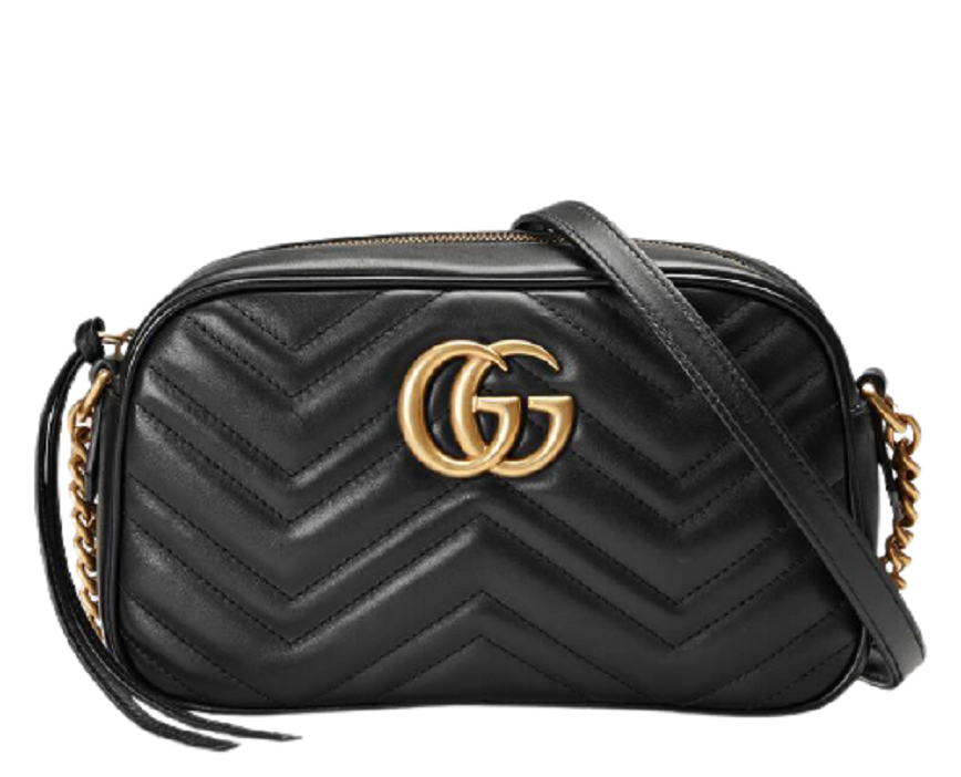  Túi Gucci GG Marmont Matelassé Shoulder Bag Black Leather 