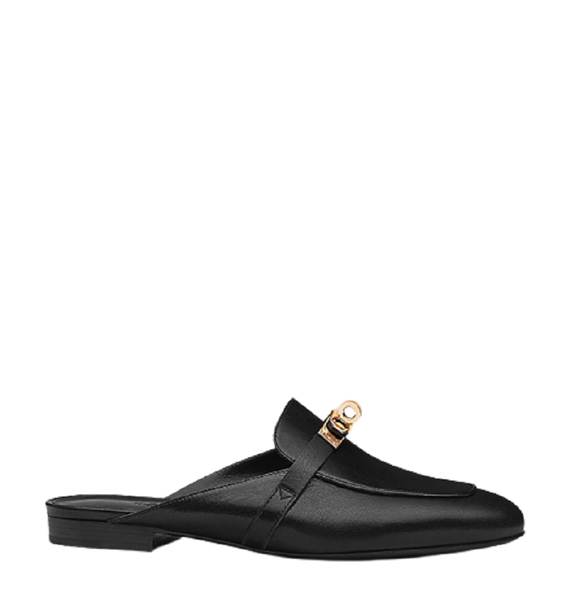  Giày Nữ Hermes Oz Mule Noir 