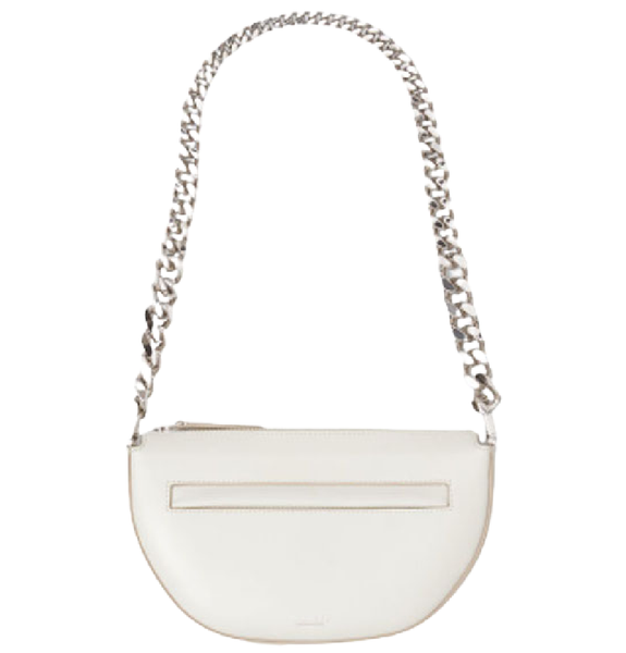  Túi Nữ Burberry Mini Leather Zip Olympia Bag 'Pale Vanilla' 