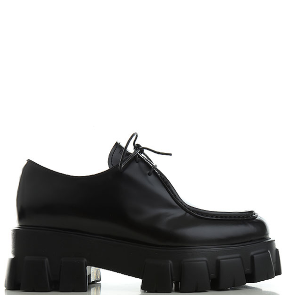  Giày Nữ Prada Logo Monolith Pointy 'Black' 