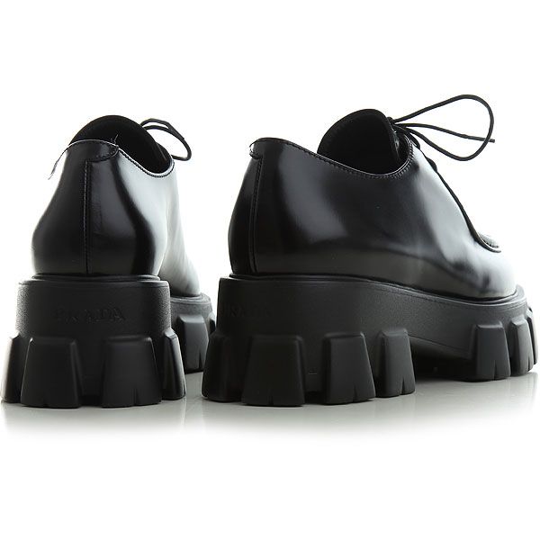  Giày Nữ Prada Logo Monolith Pointy 'Black' 