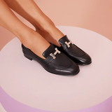  Giày Nữ Hermes Paris Loafer 'Noir' 