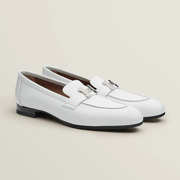  Giày Nữ Hermes Paris Loafer 'Blanc' 
