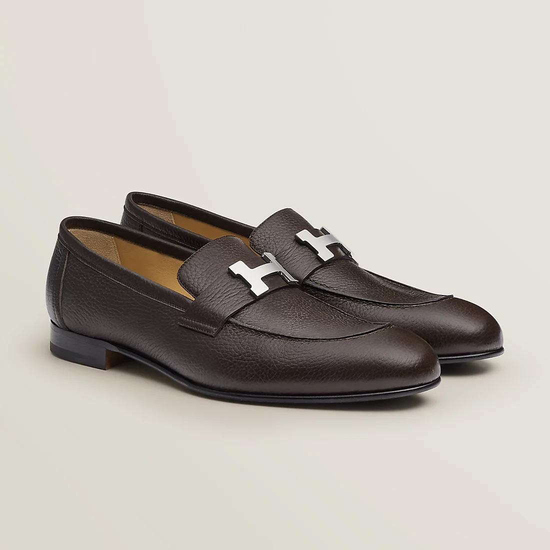  Giày Nam Hermes Paris Loafer 'Marron Ébène' 