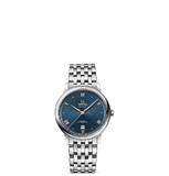  Đồng Hồ Nam OMEGA De Ville Prestige Automatic Chronometer 'Blue' Dial 