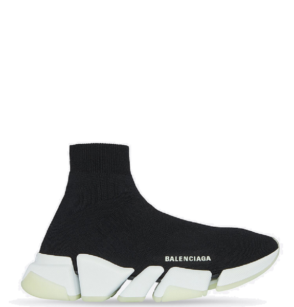  Giày Balenciaga Speed 2.0 Recycled Knit Trainers Glow In The Dark 'Black' 