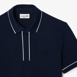  Áo Nam Lacoste Regular Fit Paris Stretch Piqué 'Navy' 