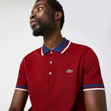  Áo Nam Lacoste Regular Fit Contrast Collar Polo 'Red' 