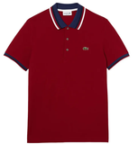  Áo Nam Lacoste Regular Fit Contrast Collar Polo 'Red' 