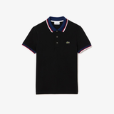  Áo Nam Lacoste Regular Fit Contrast Collar Polo 'Black' 