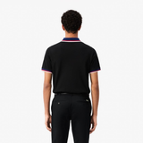 Áo Nam Lacoste Regular Fit Contrast Collar Polo 'Black' 