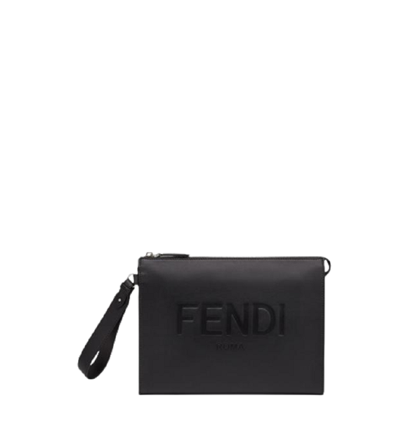  Túi Nam Fendi Flat Pouch Logo 'Black' 