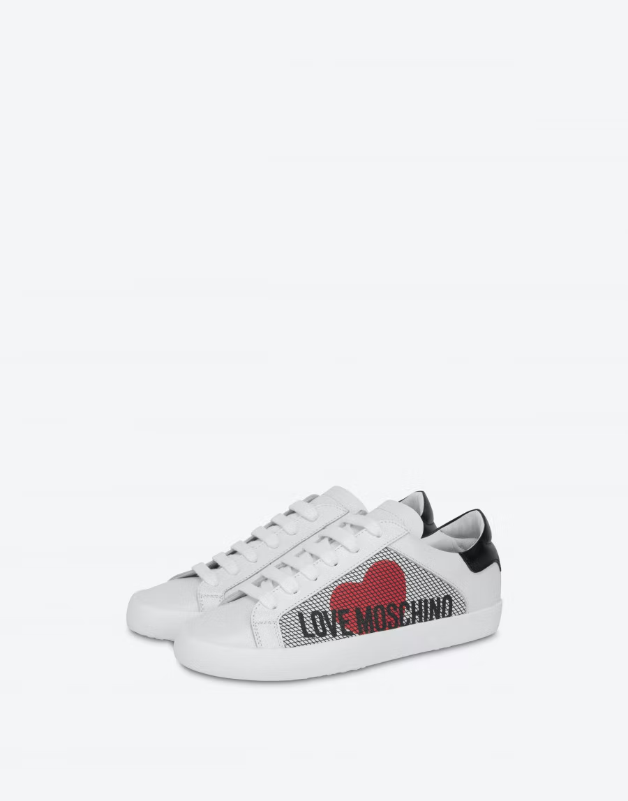  Giày Moschino Nữ Free Love Nappa 'White' 