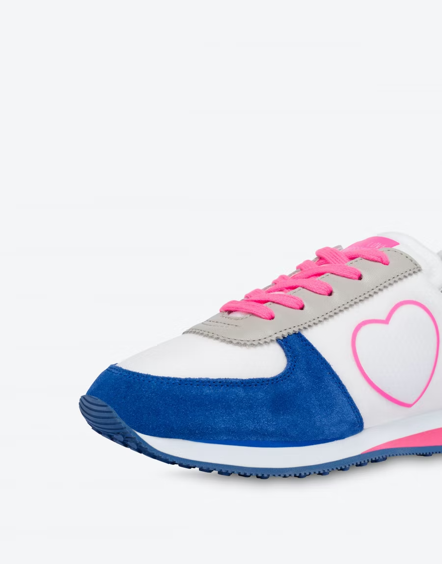  Giày Moschino Nữ Walk Love Running  'White' 