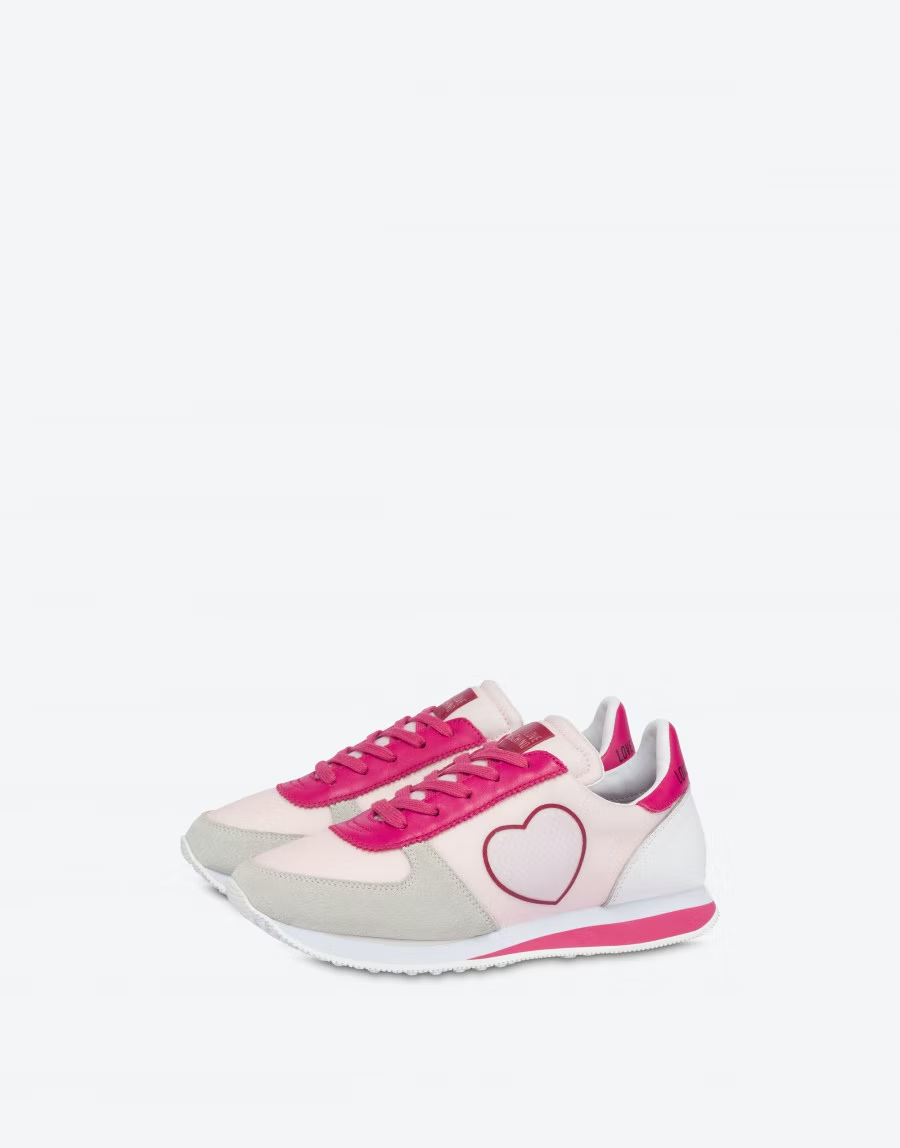  Giày Moschino Nữ Walk Love Running 'Pink' 