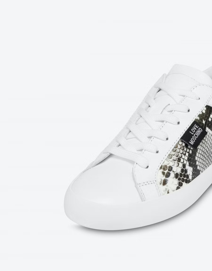  Giày Moschino Nữ Python Print 'Grey' 