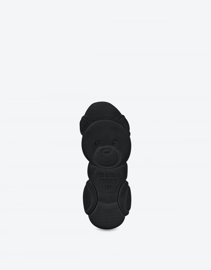  Giày Moschino Nam Logo Tape Teddy Shoes 'Black' 