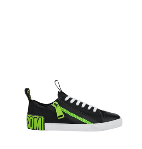  Giày Moschino Nam Recycle Sneakers 'Black Green' 