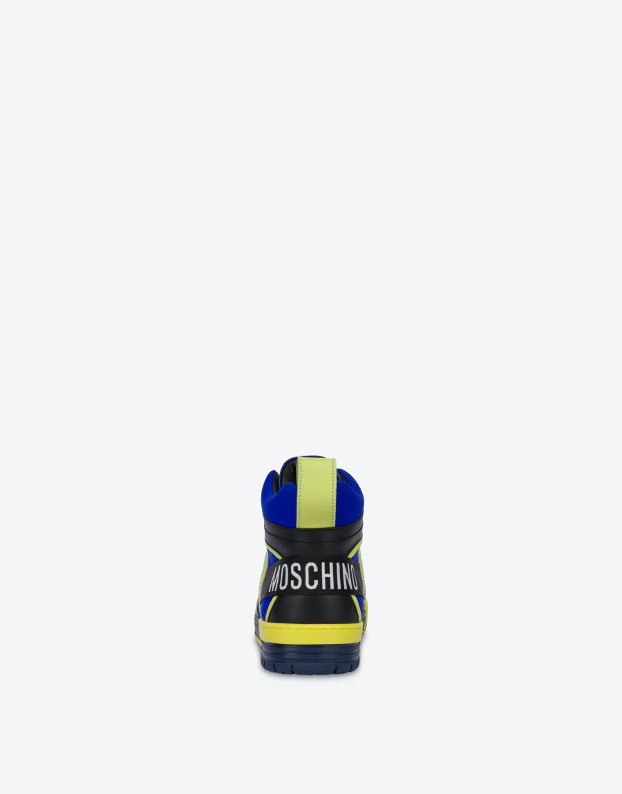  Giày Moschino Nam Streetball High 'Electric Blue' 