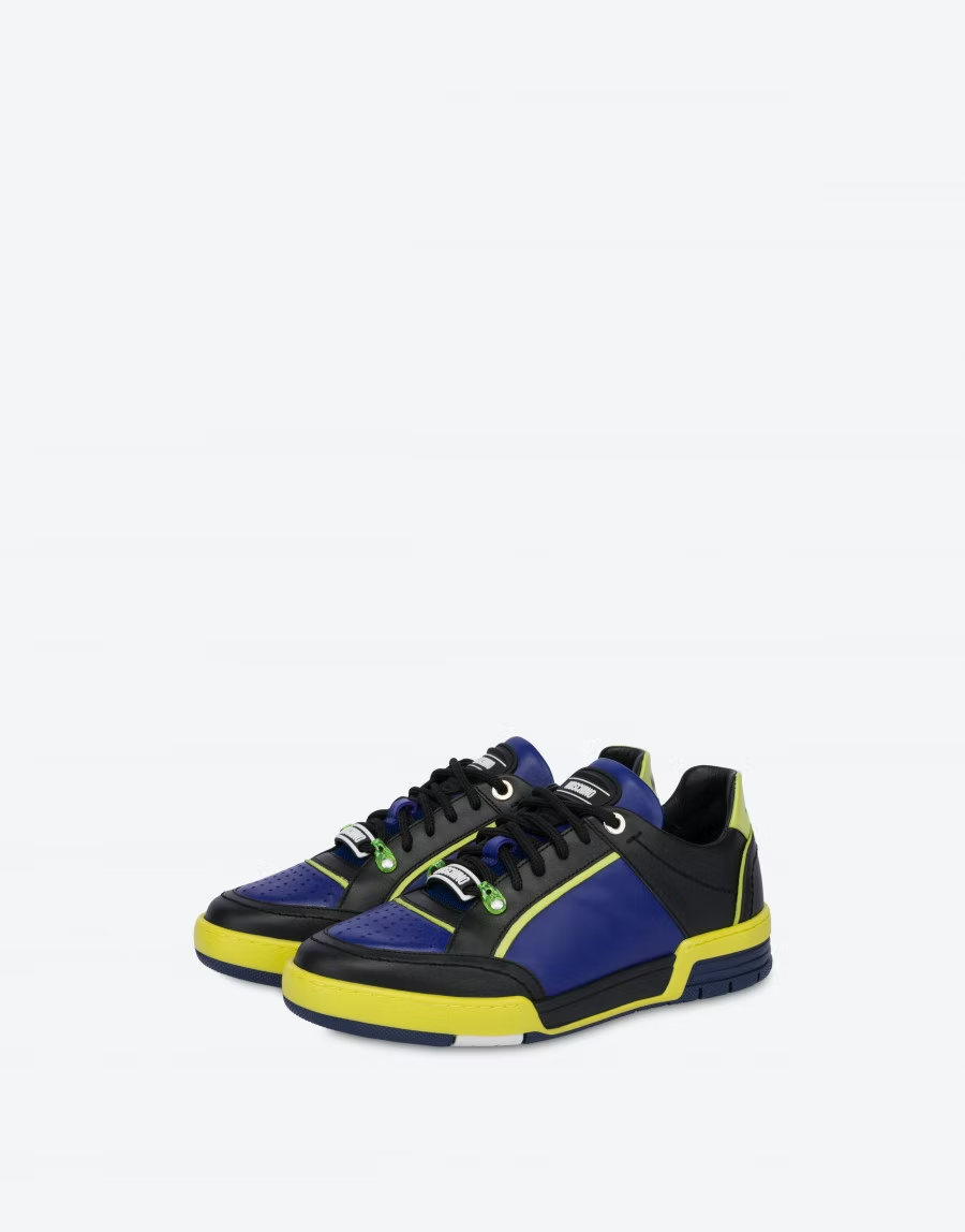  Giày Moschino Nam Streetball Sneakers 'Black' 