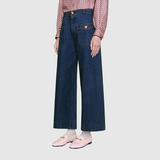  Giày Nữ Gucci Jordaan Tweed Loafers In 'Light Pink Tweed' 