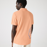  Áo Lacoste Regular Fit Crocodile Print Polo 'Nude' 