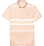  Áo Nam Lacoste Striped Linen Regular Fit Polo 'Pink' 