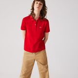  Áo Nữ Lacoste 2-Button Short Sleeve Polo 'Red' 