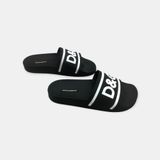  Dép Nam Dolce & Gabbana Slides DG Logo 'Black' 