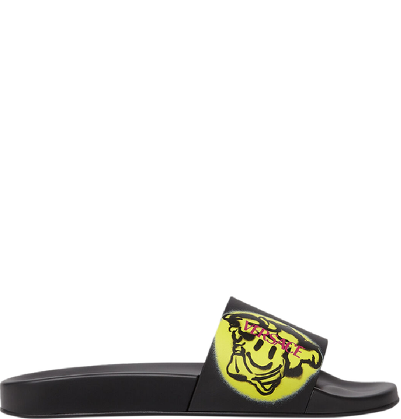  Dép Nam Versace Medusa Smiley 'Black' 