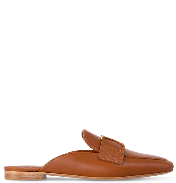  Dép Nữ Louis Vuitton LV Capri Open Back Loafers 'Cognac' 