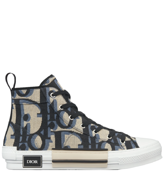  Giày Nam Dior B23 High-top Sneaker 'Beige Black' 