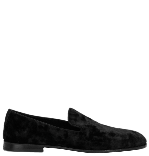  Giày Nam Dolce & Gabbana Velvet Slippers 'Black' 