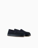  Giày Nam Giorgio Armani Suede Loafers 'Blue' 