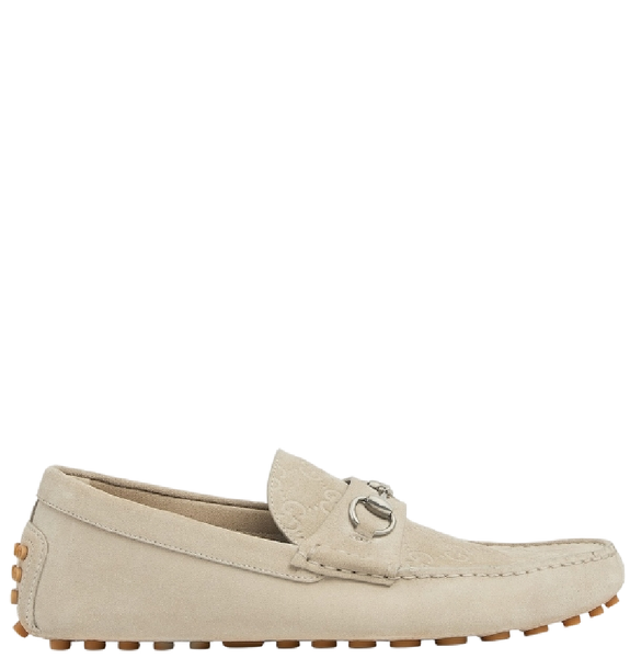  Giày Nam Gucci Driver With Horsebit 'Oatmeal' 