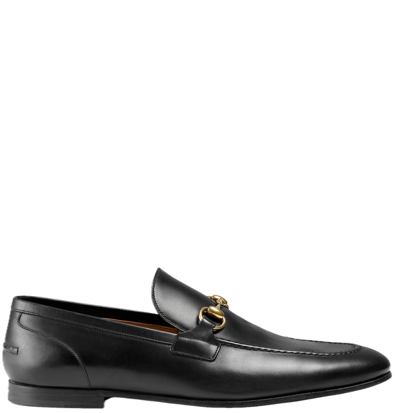  Giày Nam Gucci Jordaan Leather Loafer 'Black' 