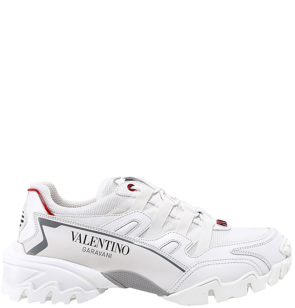  Giày Nam Valentino Climbers Fabric Leather 'White' 