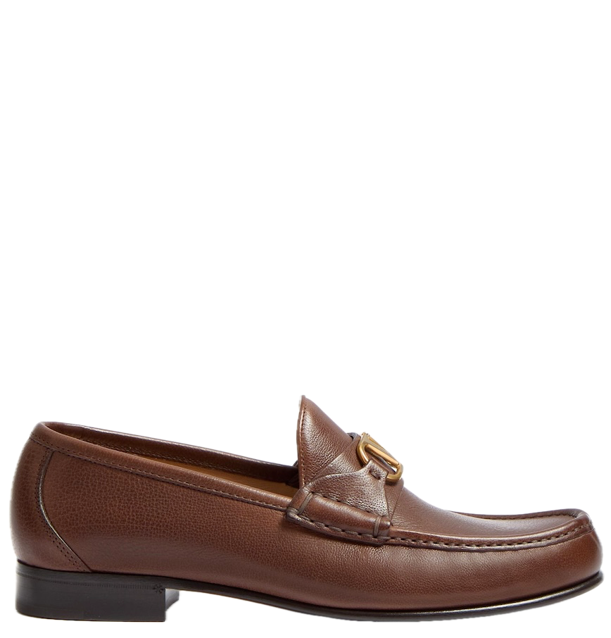  Giày Nam Valentino Vlogo Kidskin Loafer 'Brown' 